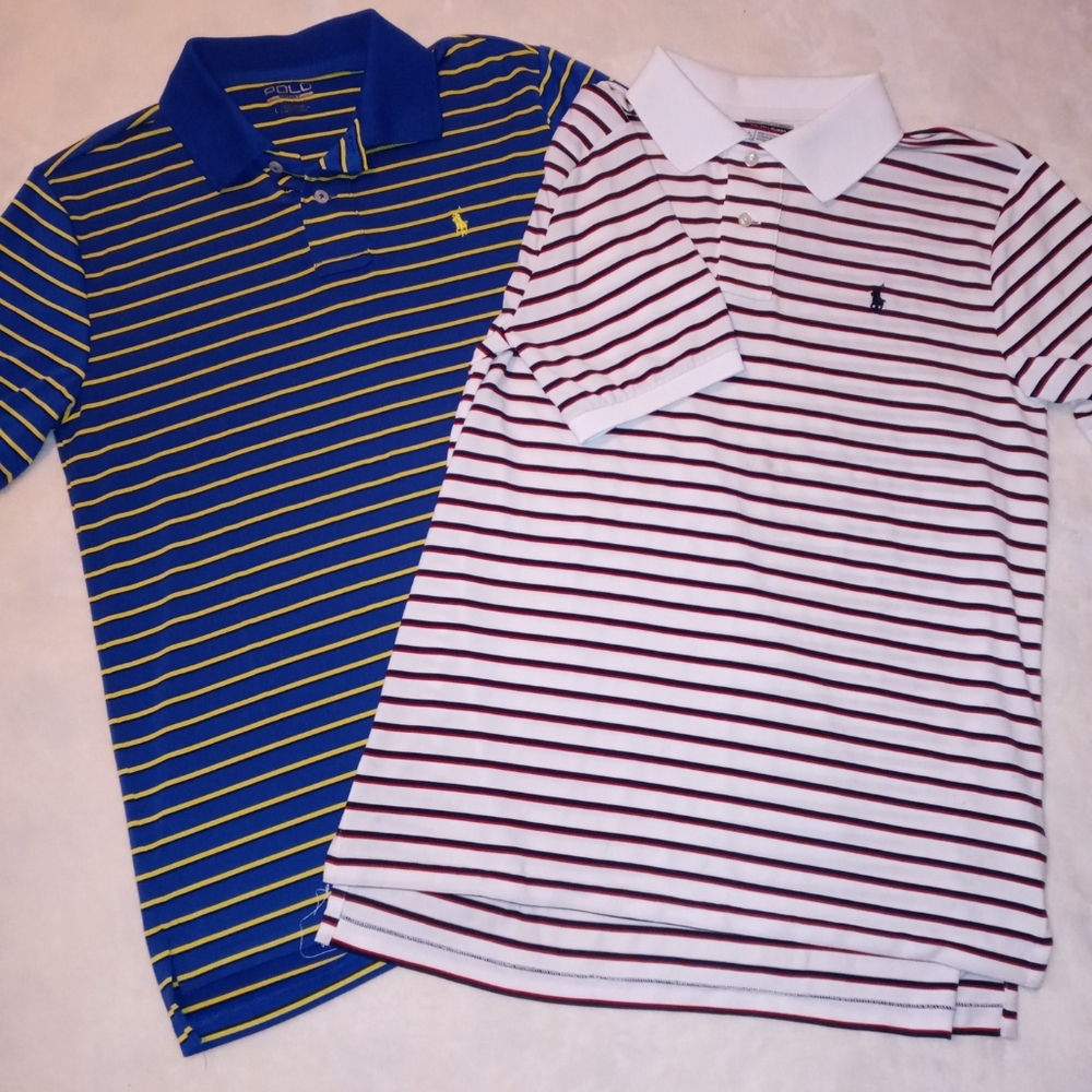 Lot of 2 Ralph Lauren Polo Sport Shirts Boys Large 14-16